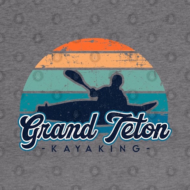 Grand Teton kayaking. Perfect present for mom mother dad father friend him or her by SerenityByAlex